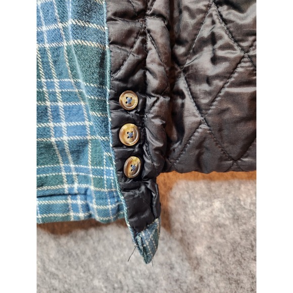 Cabelas Mens Large Flannel Button Up Shirt Jacket Shacket Size L - Picture 15 of 15